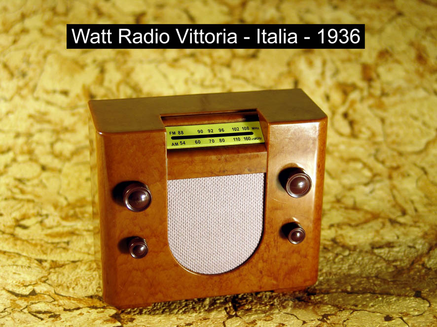 Watt Radio Vittoria - Italia - 1936