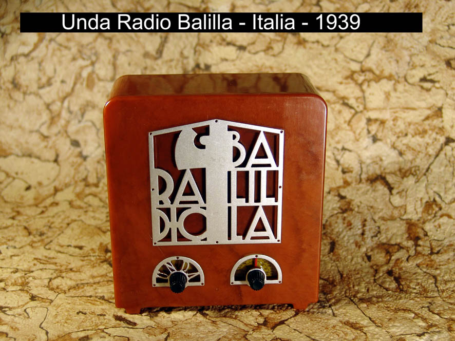 Unda Radio Balilla - Italia - 1939